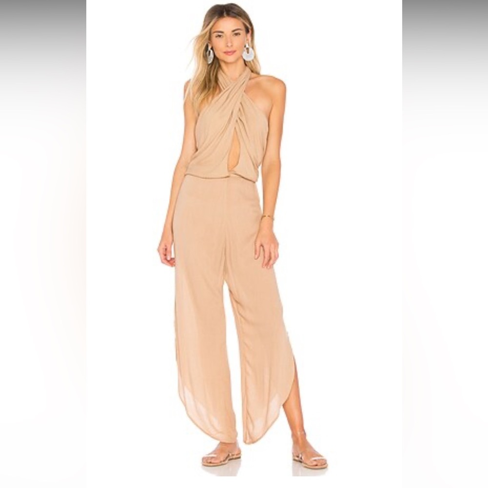 Indah Pearl Jumpsuit in Nude
